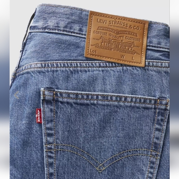 505™ Regular Fit Selvedge Men's Jeans,$128.00,All My Days Selvedge - Medium Wash - Picture 8 of 16